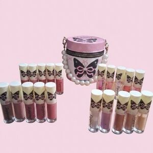 Lip Gloss Set - Pink and Brown Shades